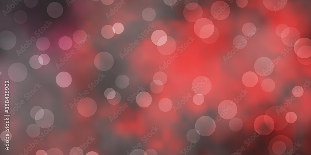 Dark Red vector layout with circles. Dark Red vector layout with circles.