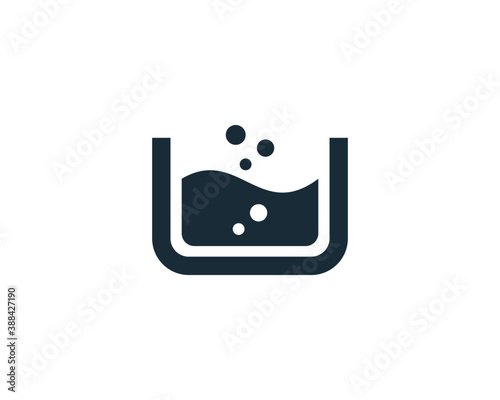 Water Tank Icon Vector Logo Template Illustration Design