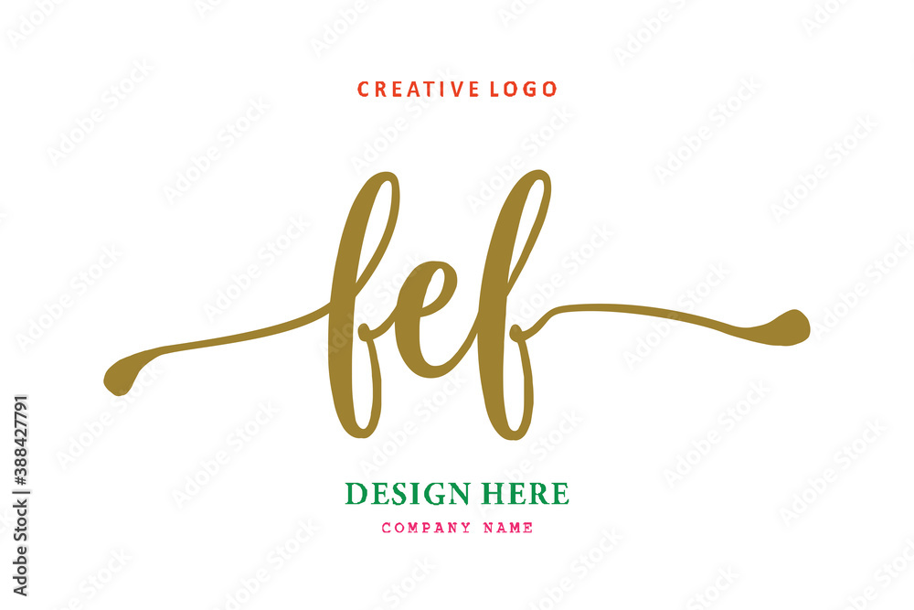 FEF lettering logo is simple, easy to understand and authoritative FEF lettering logo is simple, easy to understand and authoritative