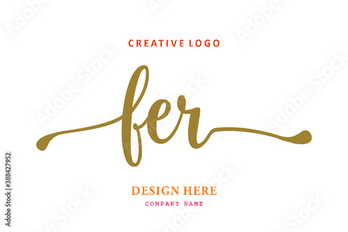 FER lettering logo is simple, easy to understand and authoritative