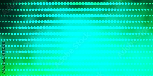 Light Green vector texture with circles.
