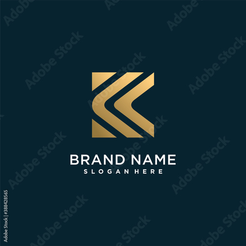 Letter K logo with modern and professional concept Premium Vector part 7
