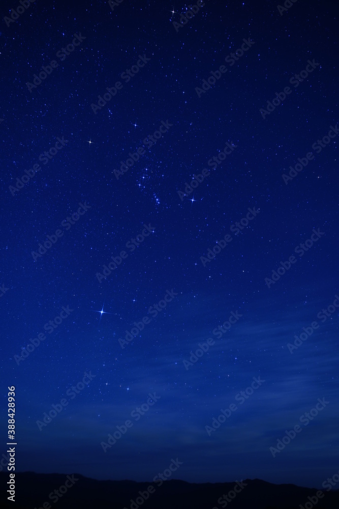 Obraz premium オリオン座輝く