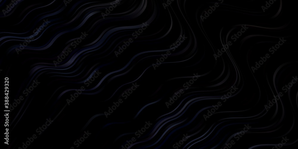 Obraz premium Dark BLUE vector background with lines.