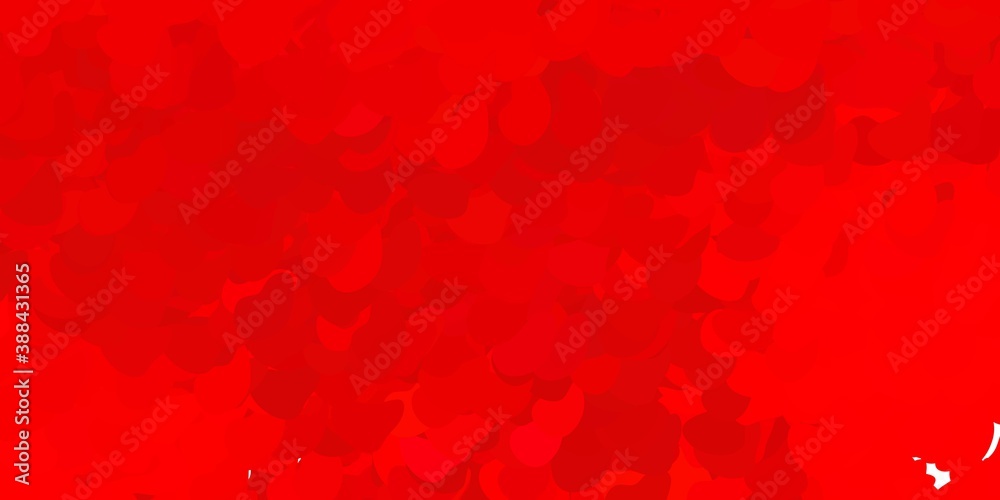 Light red vector pattern with abstract shapes.