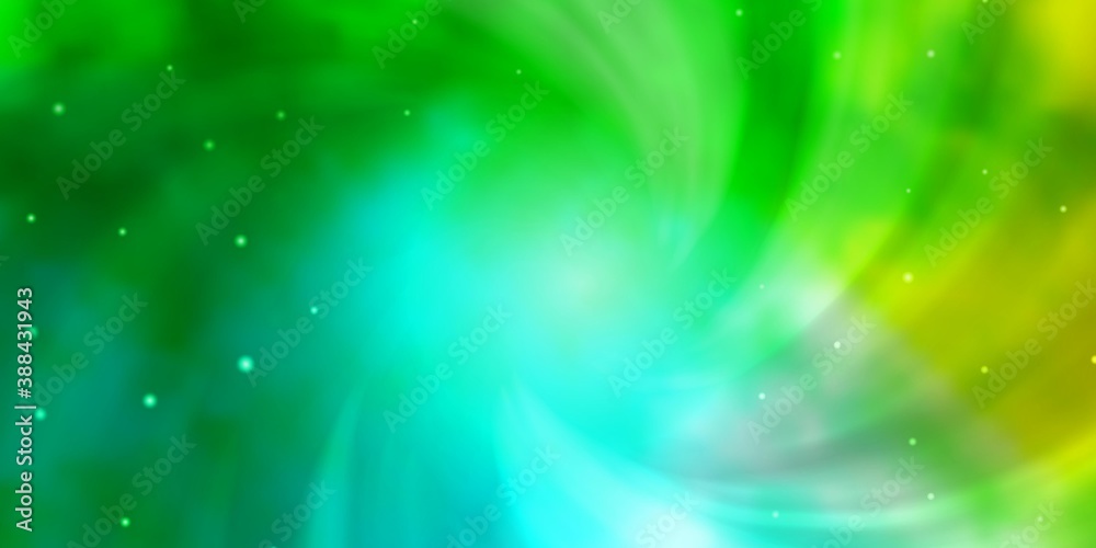 Light Blue, Green vector pattern with abstract stars. Light Blue, Green vector pattern with abstract stars.