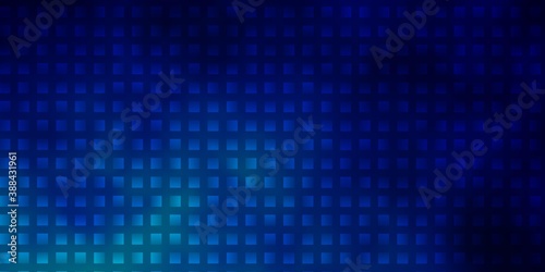 Dark BLUE vector template with rectangles.