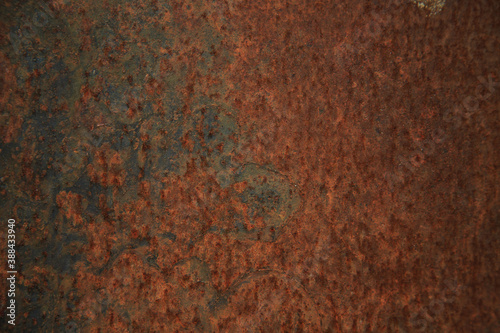 Rusty metal texture. Meta covered with red rust. 
