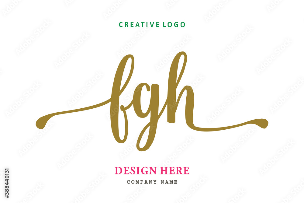 FGH lettering logo is simple, easy to understand and authoritativePrint FGH lettering logo is simple, easy to understand and authoritativePrint