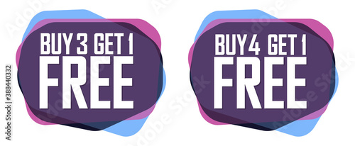Set Sale banners design template, discount tags, great offers, vector illustration