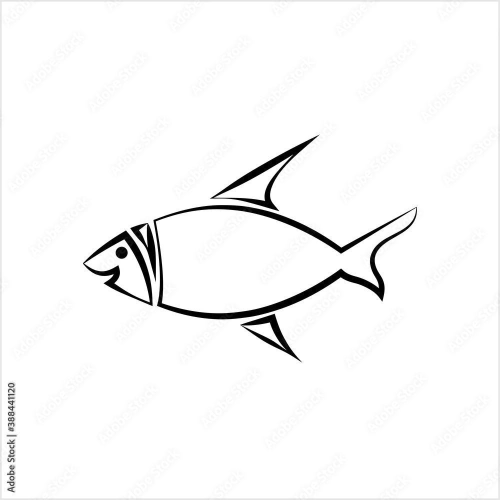 Fototapeta premium Fish Icon Design