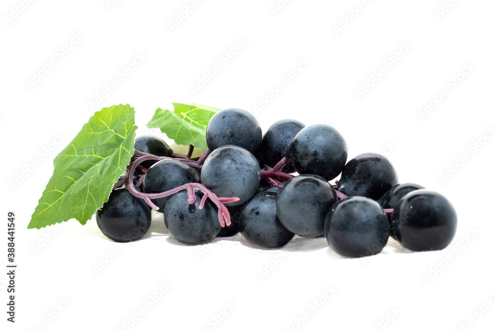 Bunch of Black Grape isolated on white background. Bunch of Black Grape isolated on white background.