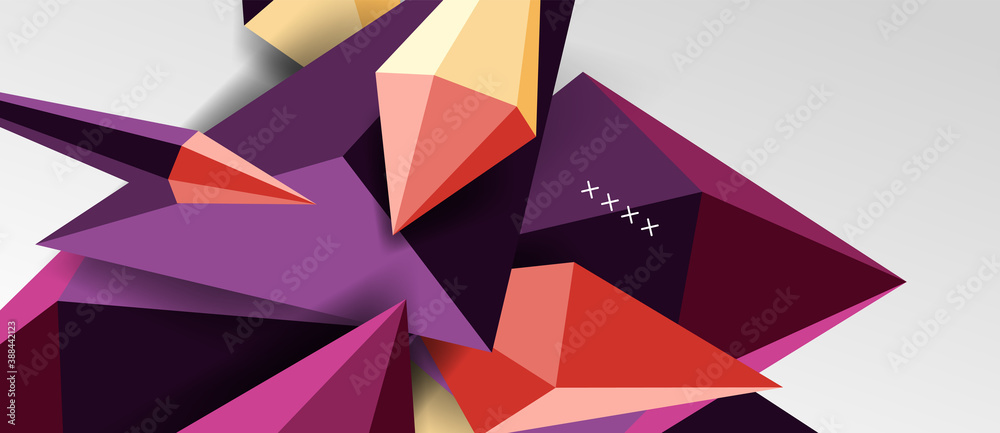 3d low poly abstract shape background vector illustration 3d low poly abstract shape background vector illustration