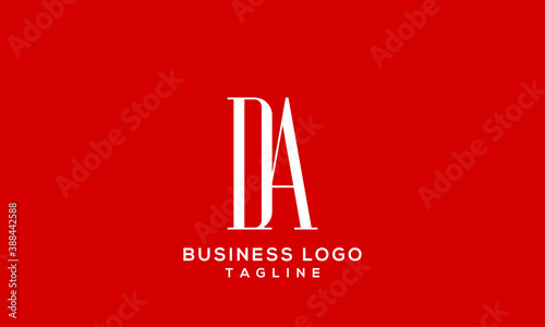 DA or AD Letter Business Logo Design Alphabet Icon Vector Symbol