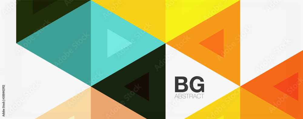 Mosaic triangle pattern abstract background for cover, banner, flyer and poster and other template Mosaic triangle pattern abstract background for cover, banner, flyer and poster and other template