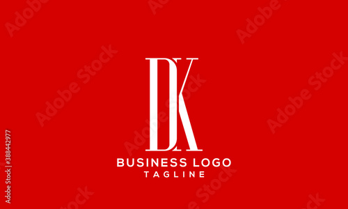DK or KD Letter Business Logo Design Alphabet Icon Vector Symbol