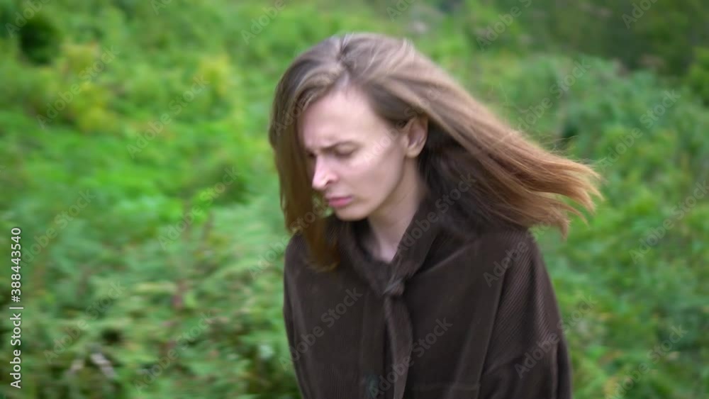 Woman very upset. Mistreated woman. Portrait of brunette woman in the sorrow. Woman leaving from somewhere. Woman very upset. Mistreated woman. Portrait of brunette woman in the sorrow. Woman leaving from somewhere.