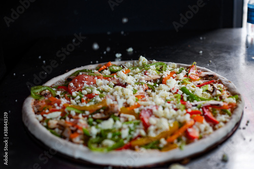 pizza with vegetables