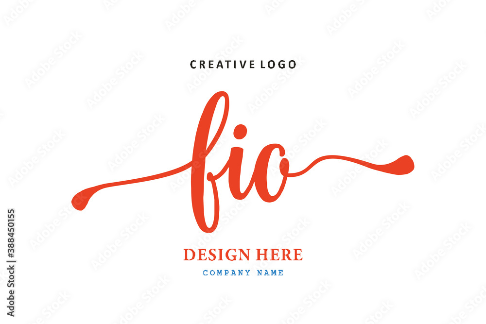 FIO lettering logo is simple, easy to understand and authoritativePrint FIO lettering logo is simple, easy to understand and authoritativePrint