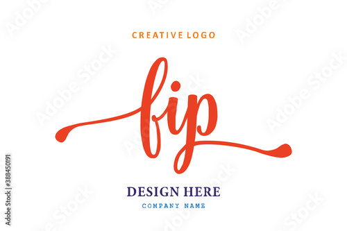 FIP lettering logo is simple, easy to understand and authoritativePrint photo