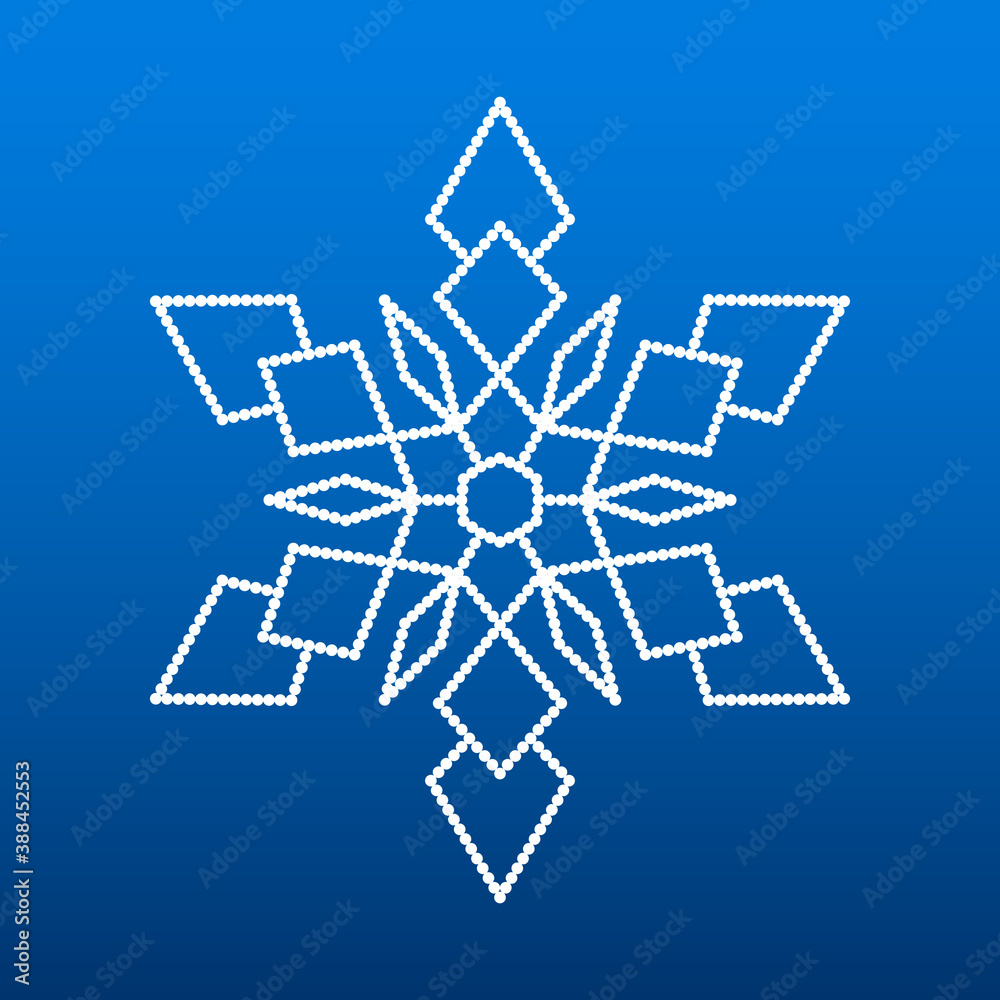 winter holidays snowflake star illustration