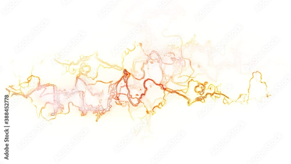 Animated background yellow-red lightning on a white background Animated background yellow-red lightning on a white background