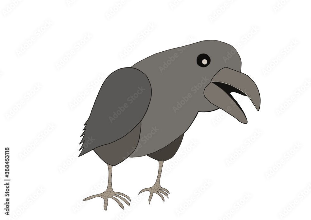 Obraz premium たくらんでいるカラス