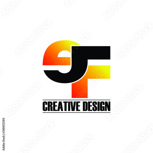 Letter EF simple logo design vector Free Download Letter EF simple logo design vector - GFXLoad