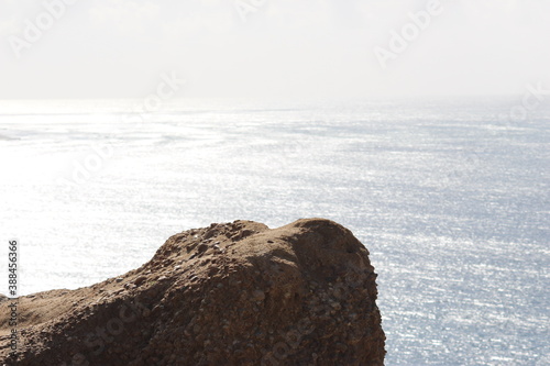 waves on the beach and rock