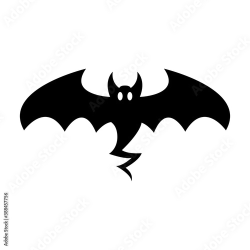 Wallpaper Mural Bat cartoon black and white silhouette vector Torontodigital.ca