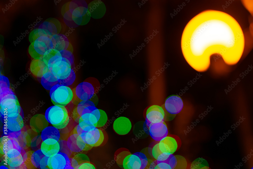 Lots of colorful blurred circles of light Lots of colorful blurred circles of light