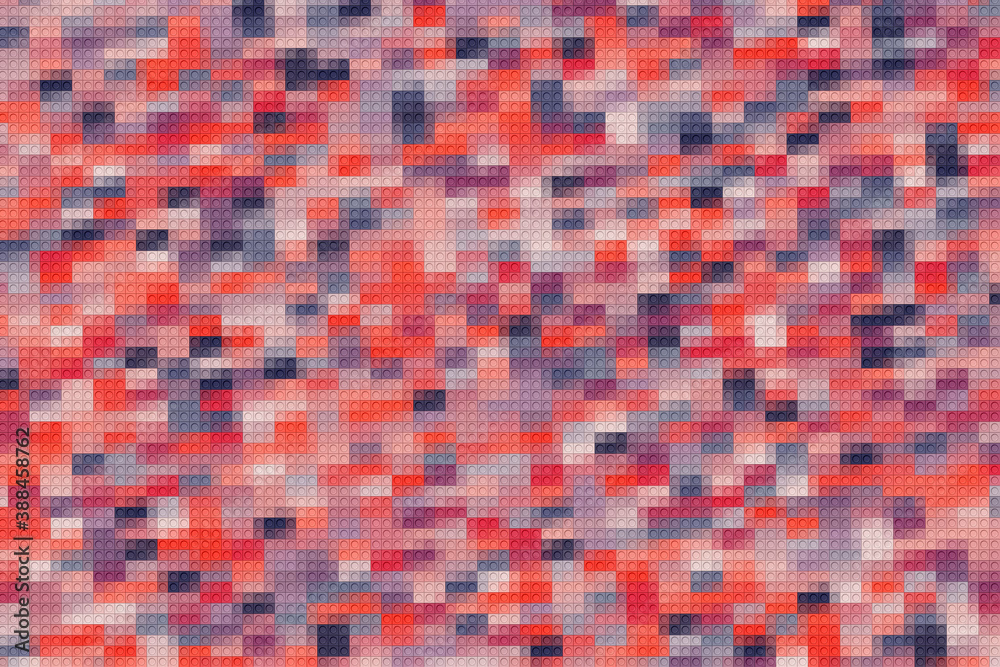 Fototapeta premium Simple banner of decorative patterns colored geometric composition flat style