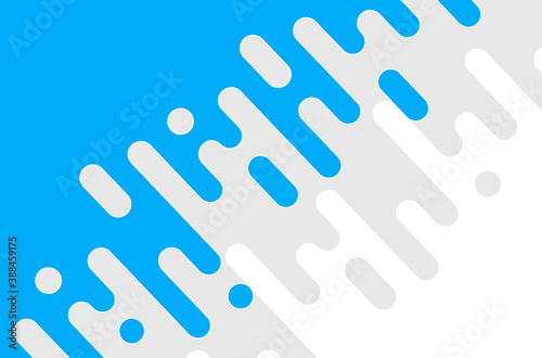 Blue rounded lines background. Abstract dashed lines and dots.
