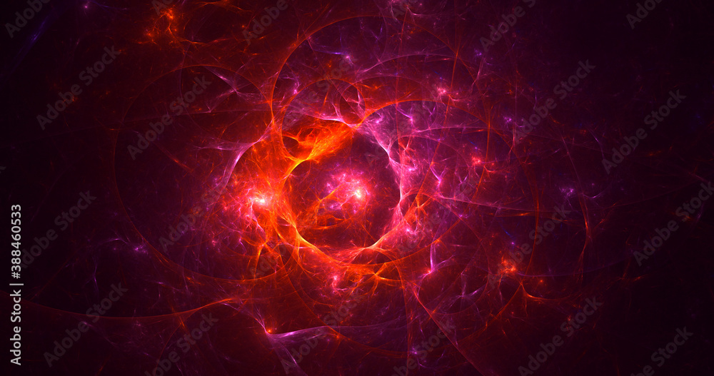 Obraz premium 3D rendering abstract round light background