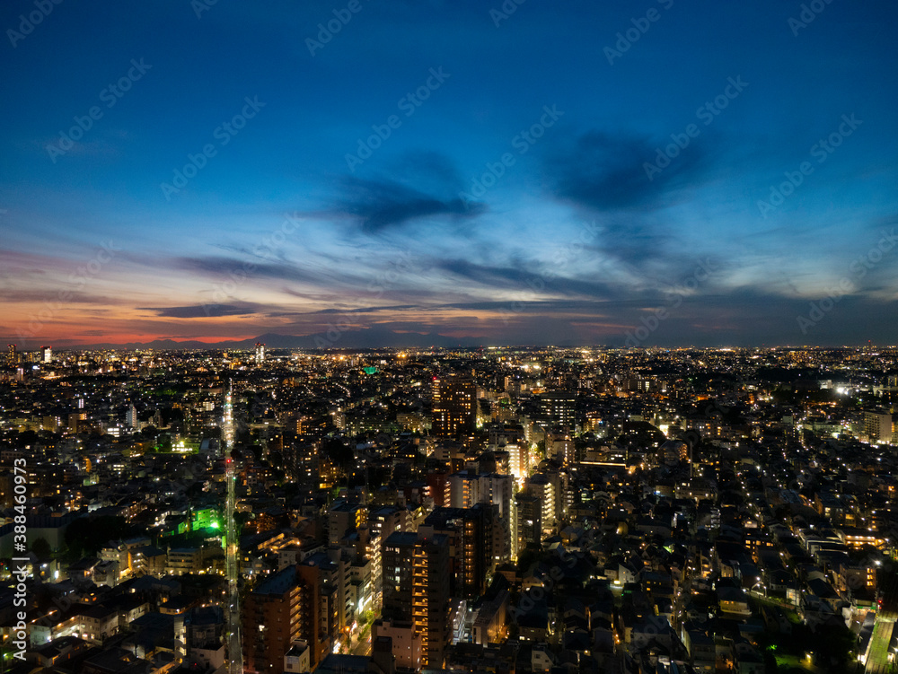 【三軒茶屋・キャロットタワーより】東京都内・夜景 【三軒茶屋・キャロットタワーより】東京都内・夜景
