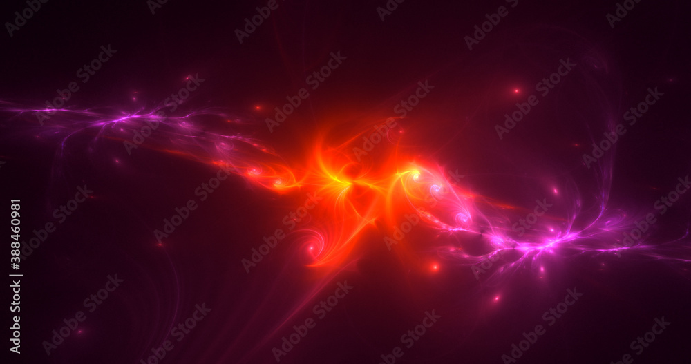 3D rendering abstract multicolor fractal light background 3D rendering abstract multicolor fractal light background