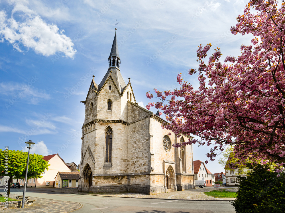 Obraz premium Marsberg, Kleinstadt, Sauerlandes, Hochsauerlandkreis, Nordrhein-Westfalens, Obermarsberg, Niedermarsberg, Deutschland 