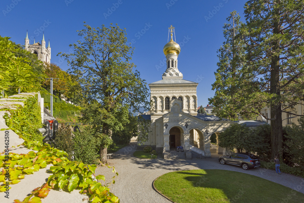 Russian Orthodox Church of Saint Megalomartyr Barbara In Vevey, switzerland 