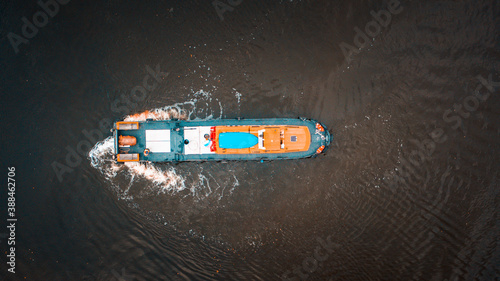 Photography Boat in moscow river