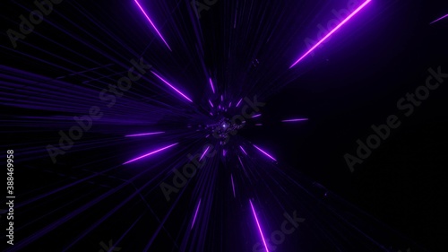 Fototapeta Naklejka Na Ścianę i Meble -  abstract pink particles light rays with glowing neon - a 3d rendering background wallpaper 3d illustration artwork