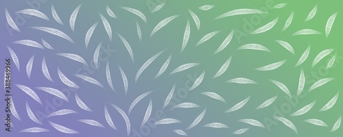 colored background with chaotic lines with a soft pencil that looks like leaves