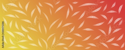 colored background with lines and leaves natural vegetable