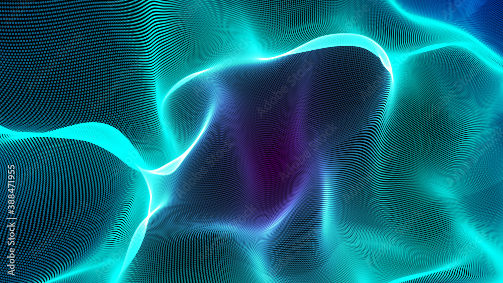 Fototapeta premium Abstract colored background created from dots