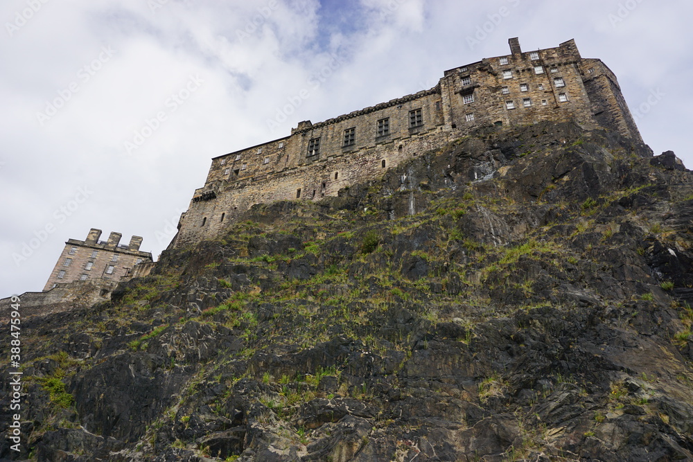 View on Edinburgh castle in Scotland
