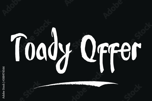 Toady Offer Typography Font For Sale Banners flyers and Templates