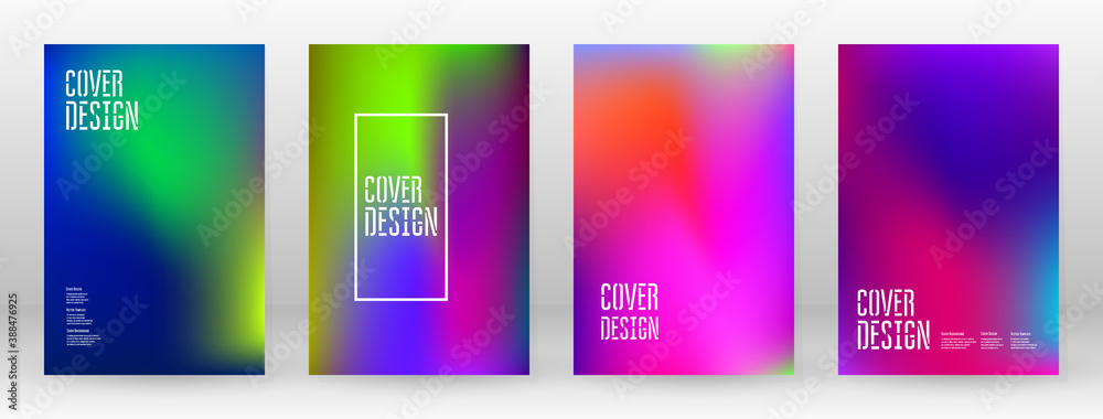 Fototapeta premium Pastel Soft. Rainbow Gradient Set Color Background