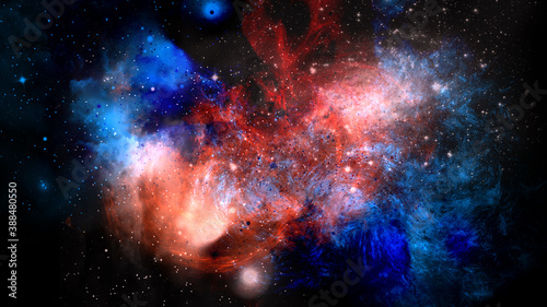 Fototapeta Naklejka Na Ścianę i Meble -  Colorful space cosmos nebula stars star galaxy fog cloud clouds science