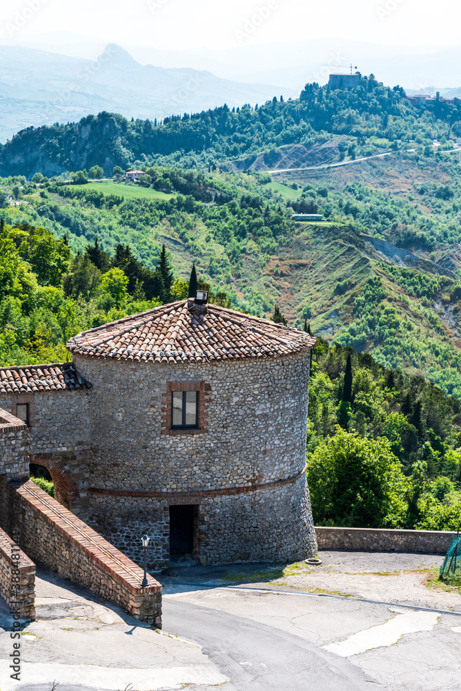 Castles in the hills of Romagna.