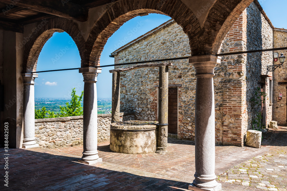 Castles in the hills of Romagna.