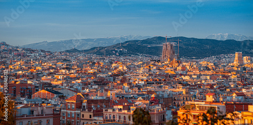 Obraz na płótnie Beautiful Barcelona, Spain 2020 w salonie